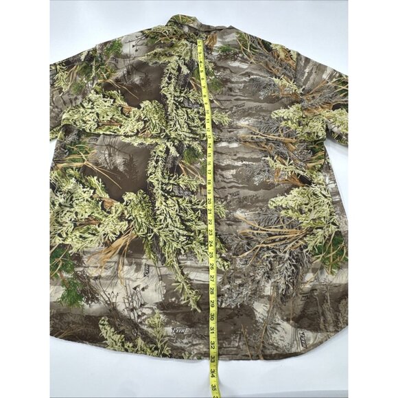 RedHead Camo Shirt Mens 2XL Button Up Vented Fishing Nylon Lightweight Max-1 - Picture 12 of 12